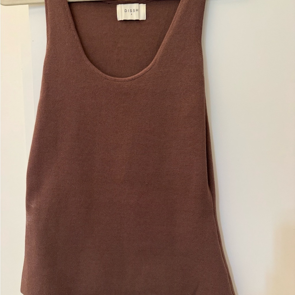 DISSH Chocolate Brown Tank Top